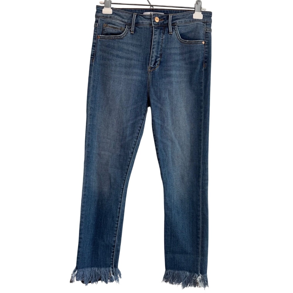 Sam Edelman The Stiletto High Rise Skinny Crop Denim Blue Jeans Women's Size 28